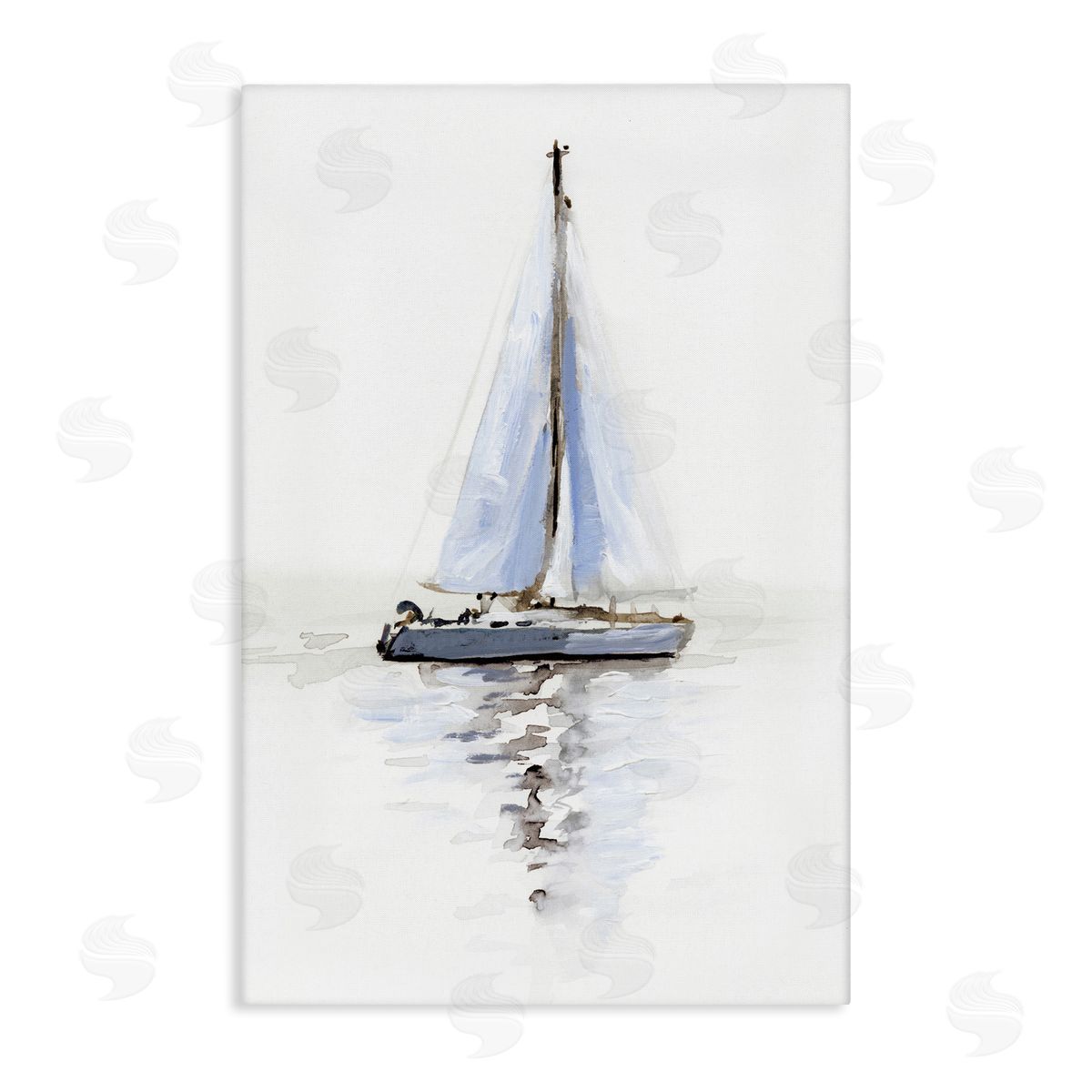 Reflective Beach Sails Canvas Wall Art, Home Decor by Victoria Barnes