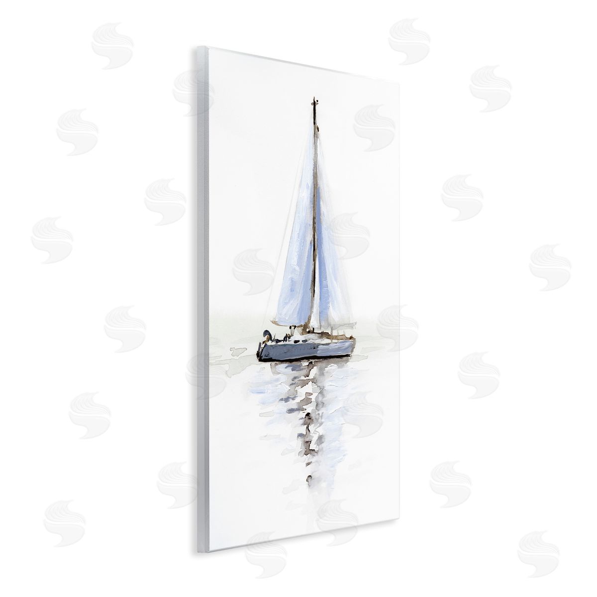 Reflective Beach Sails Wood Plaque Wall Art, Home Decor by Victoria Barnes