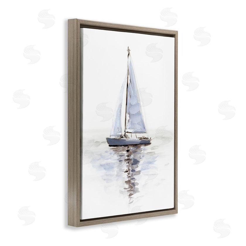 Victoria Barnes | Minimal Sailboat Reflection