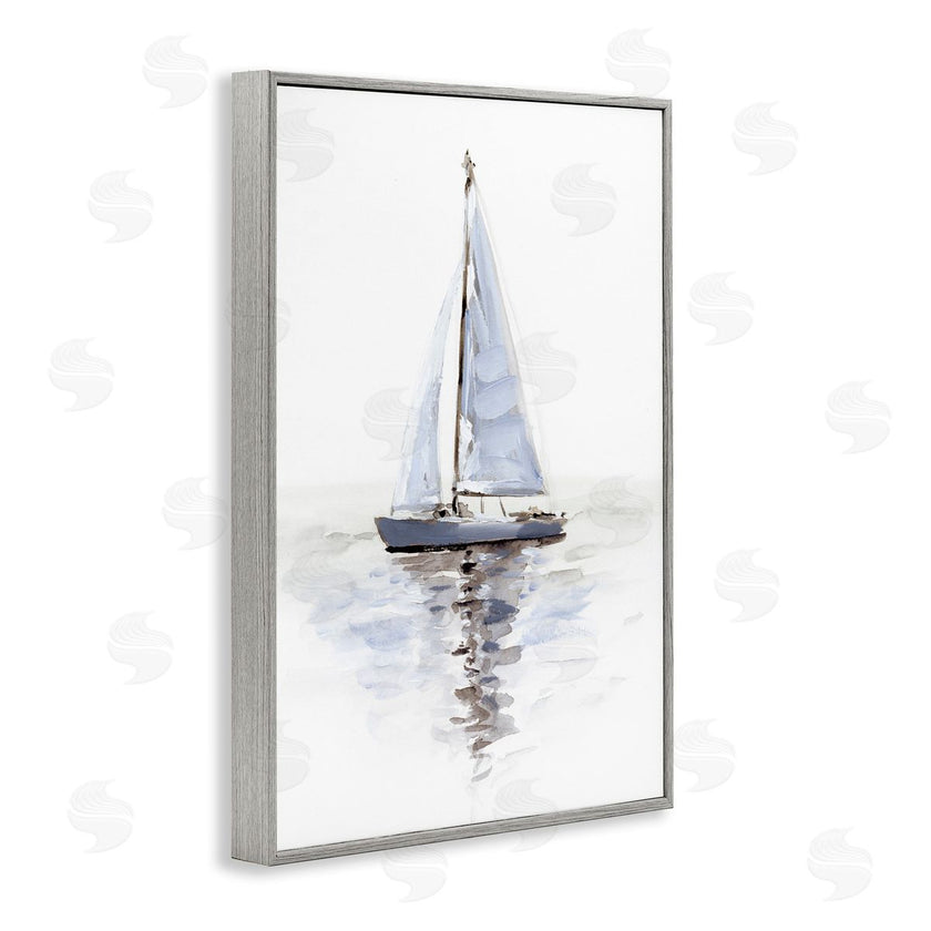 Victoria Barnes | Minimal Sailboat Reflection