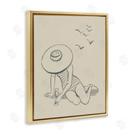 Grace Popp | Girl on Beach Sketch