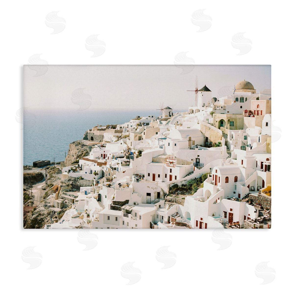 European Seaside City Canvas Wall Art, Home Decor by Justine Milton