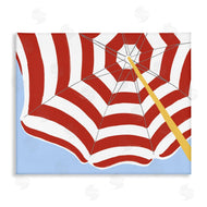 June Erica Vess | Red and White Umbrella