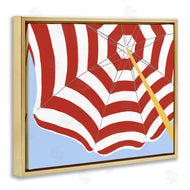 June Erica Vess | Red and White Umbrella
