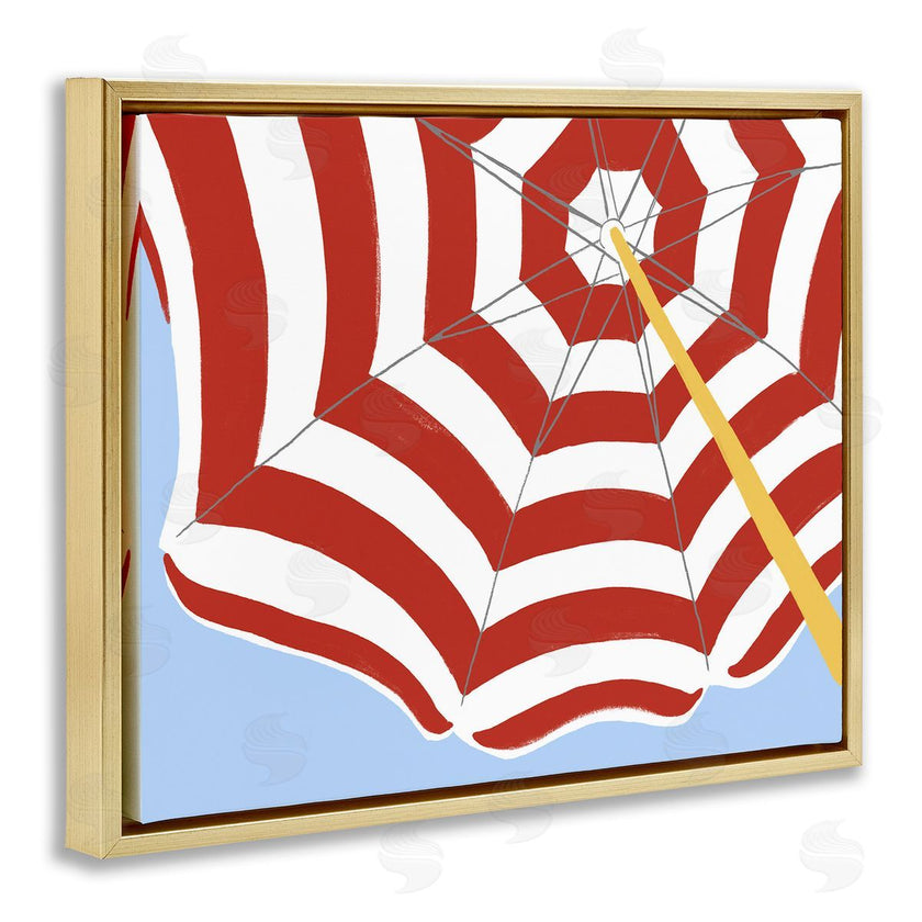 June Erica Vess | Red and White Umbrella