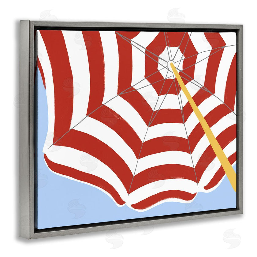 June Erica Vess | Red and White Umbrella