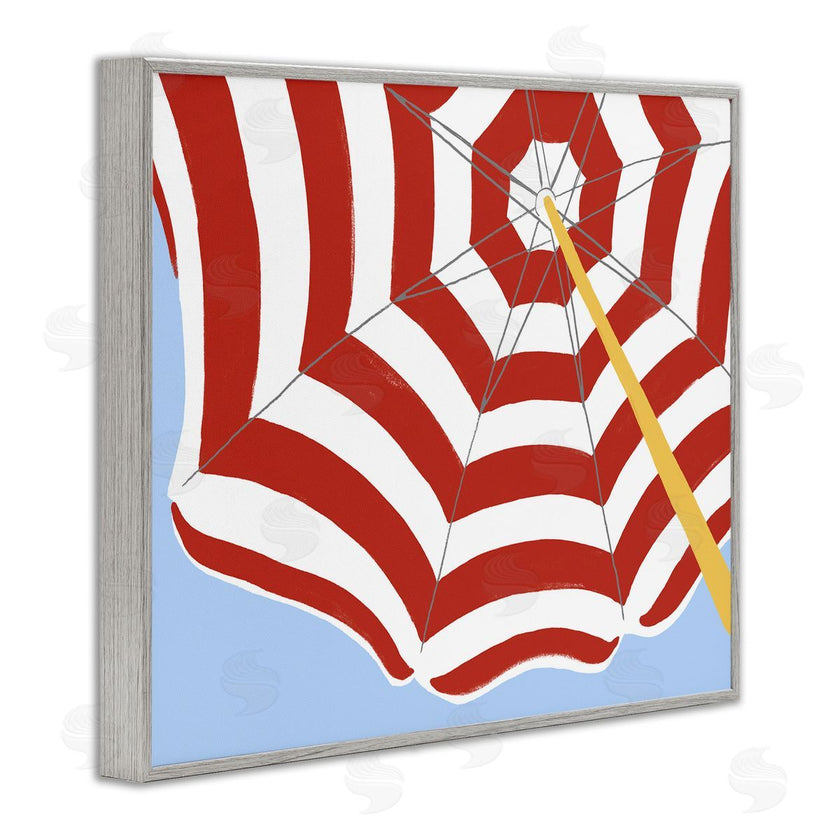 June Erica Vess | Red and White Umbrella