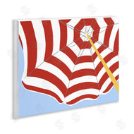 June Erica Vess | Red and White Umbrella
