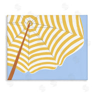 June Erica Vess | Yellow and White Umbrella