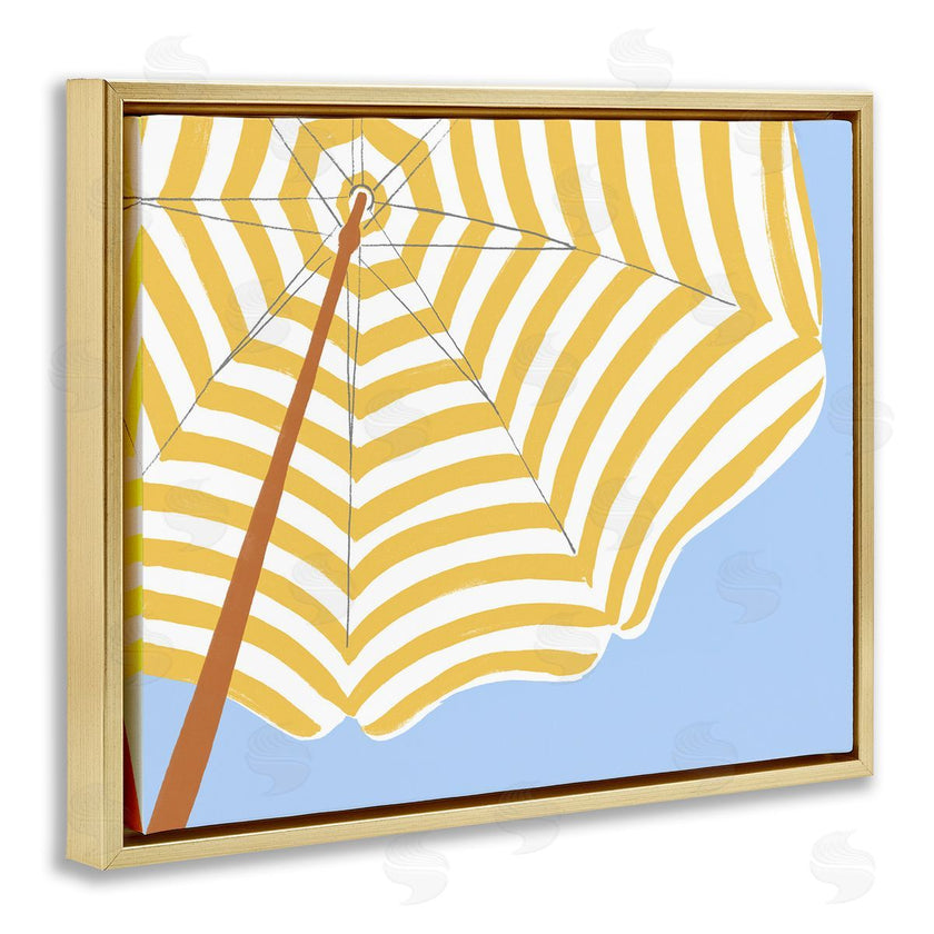 June Erica Vess | Yellow and White Umbrella