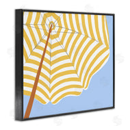 June Erica Vess | Yellow and White Umbrella