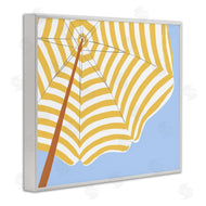 June Erica Vess | Yellow and White Umbrella