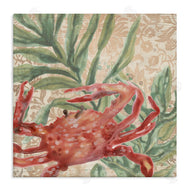 June Erica Vess | Crab on Floral Pattern