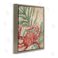 June Erica Vess | Crab on Floral Pattern
