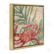 June Erica Vess | Crab on Floral Pattern