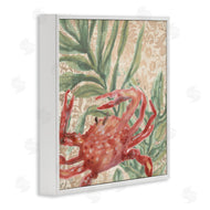 June Erica Vess | Crab on Floral Pattern