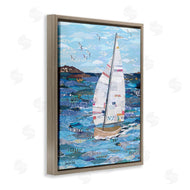 Jennifer Peck | Collaged Sailboat Scene
