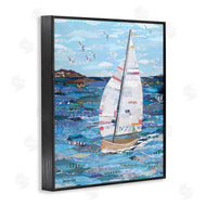 Jennifer Peck | Collaged Sailboat Scene