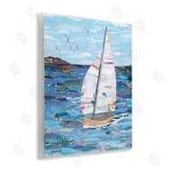 Jennifer Peck | Collaged Sailboat Scene