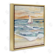 Audrey Jeanne Roberts | Watercolor Boat Beach View