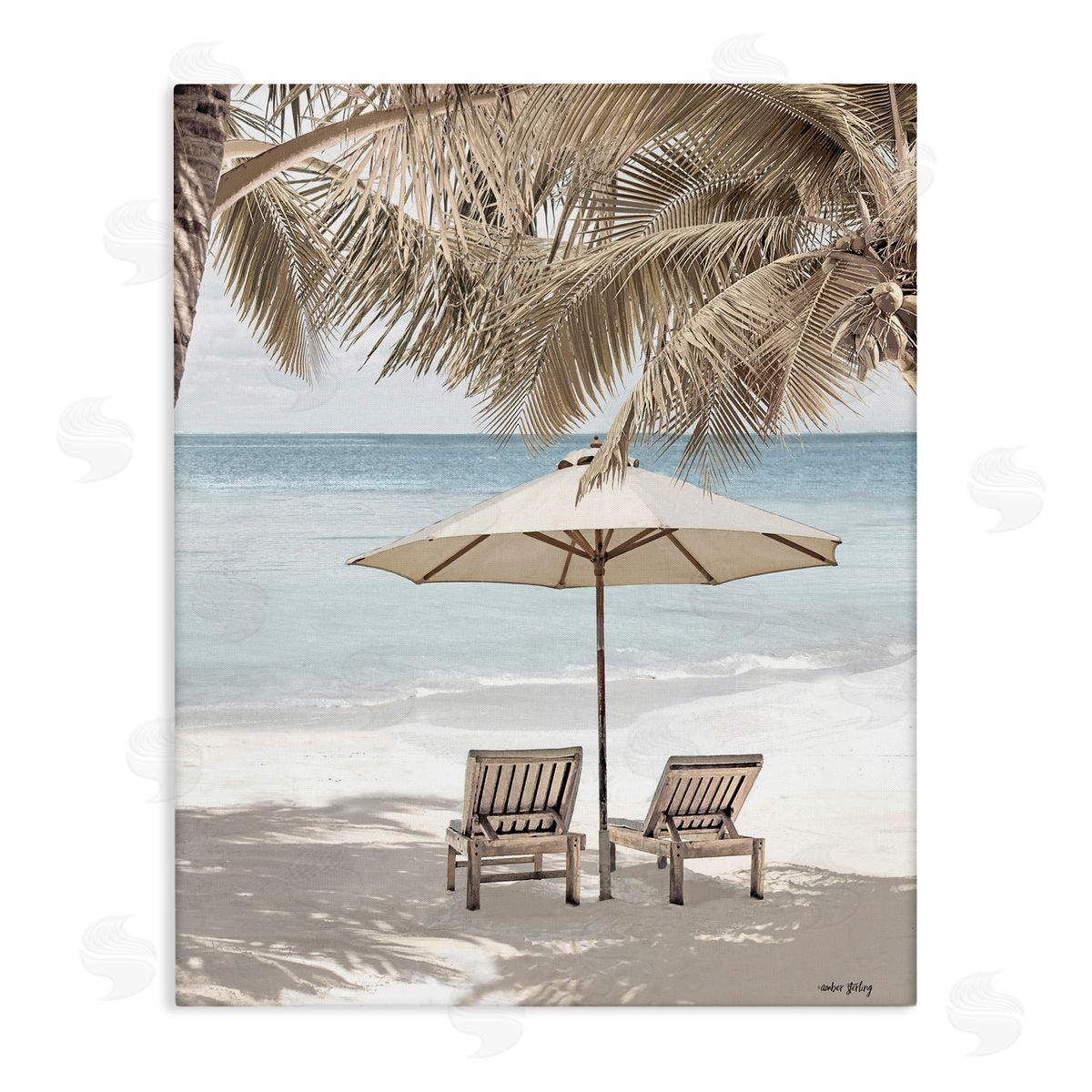 Summer Villa Vacation Canvas Wall Art, Home Decor by Amber Sterling