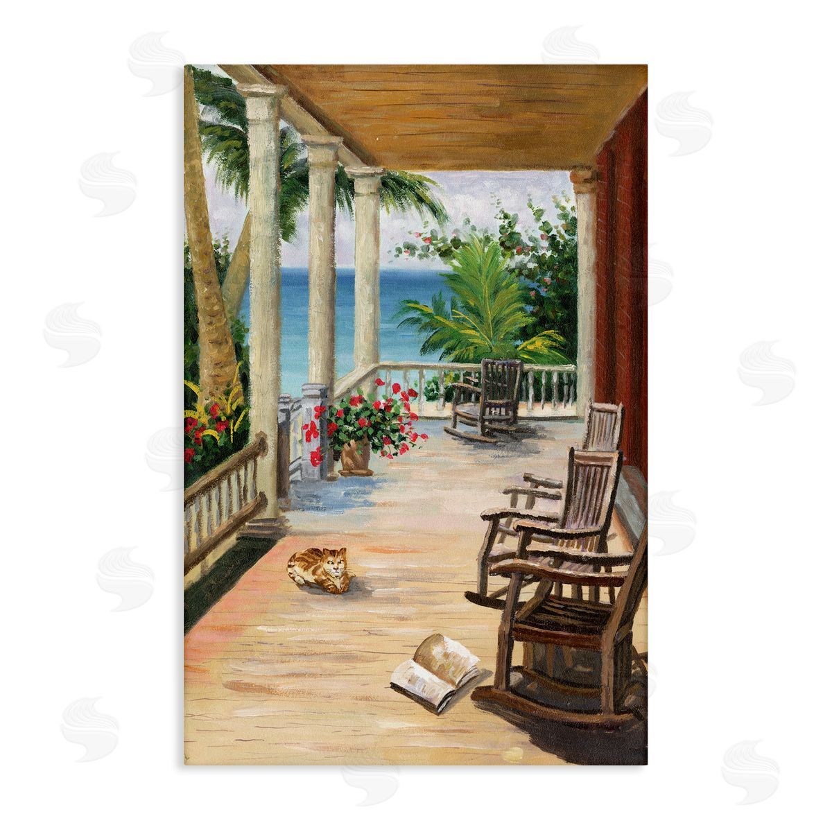 Coastal Cape Cabin Canvas Wall Art, Home Decor by Cloverfield and Co.