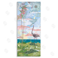 Jennifer Peck | Crane and Swirled Landscape