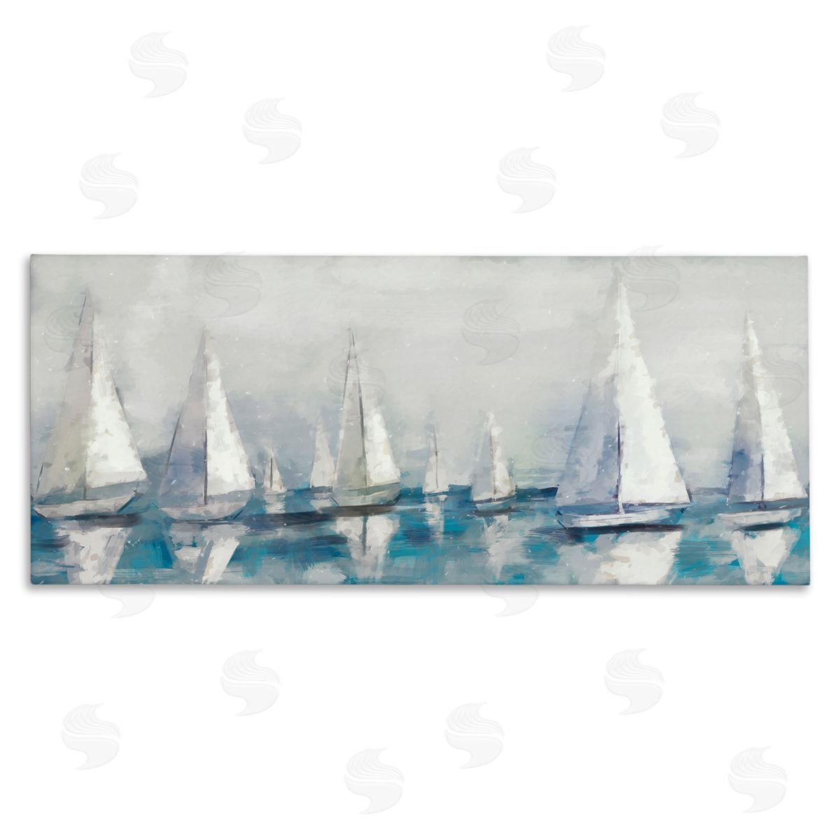 Sailing Fleet Boats Canvas Wall Art, Home Decor by Ziwei Li