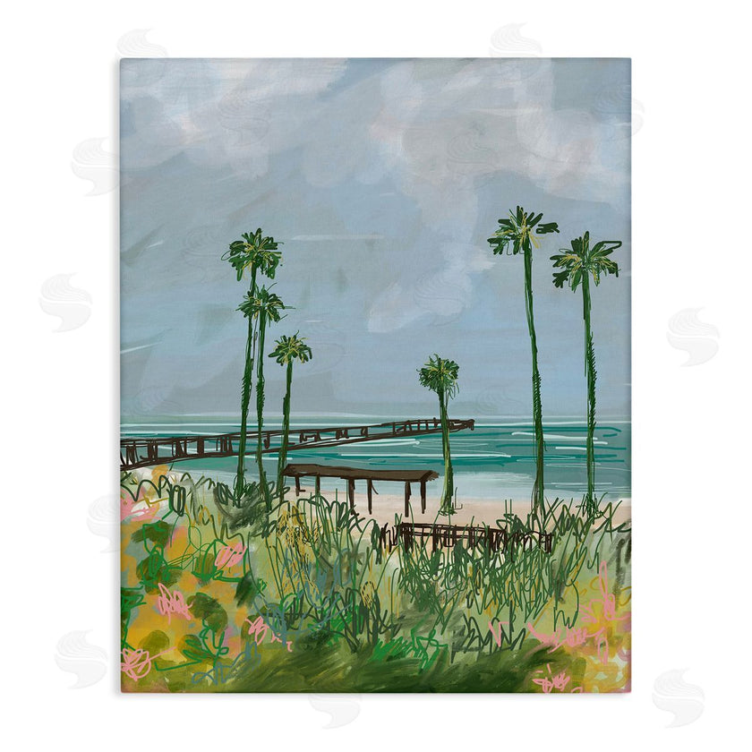 Jan Weiss | Palm Trees Dock Scene