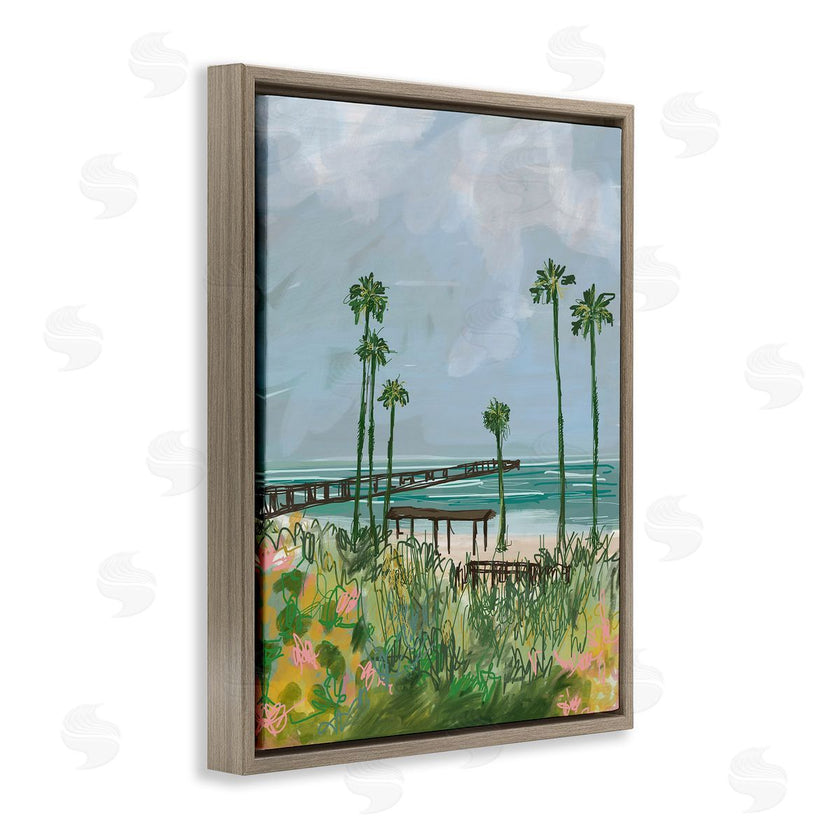 Jan Weiss | Palm Trees Dock Scene
