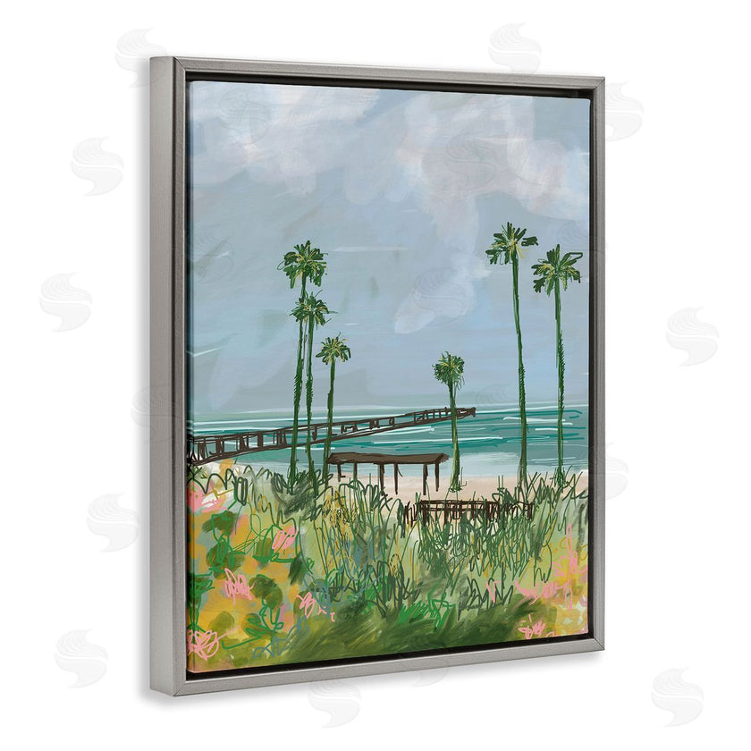Jan Weiss | Palm Trees Dock Scene