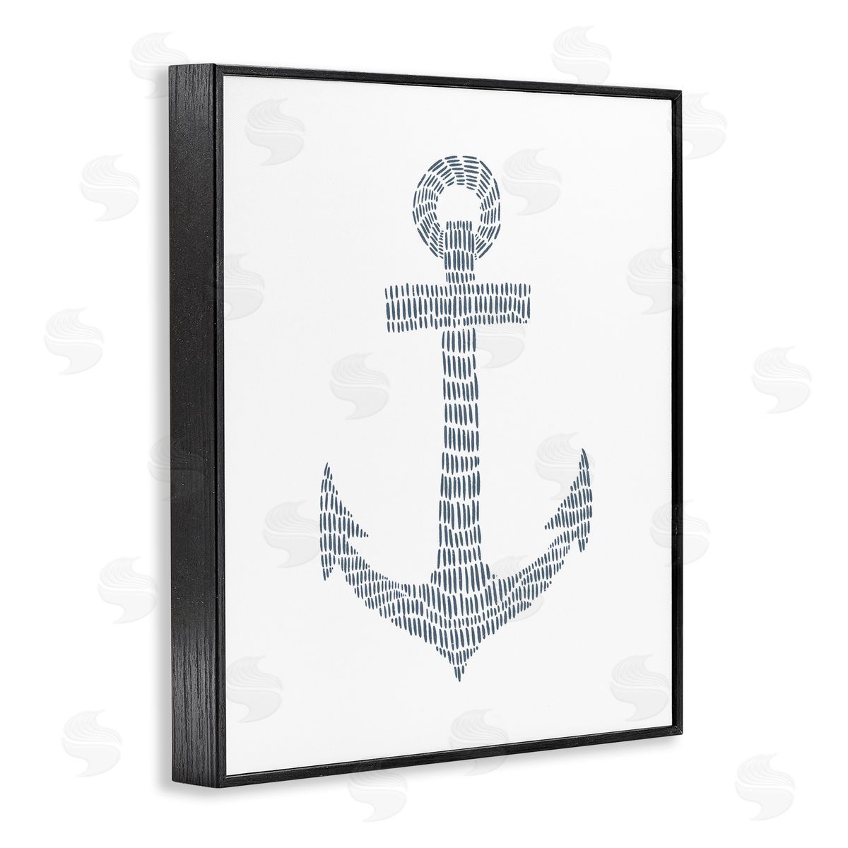 Minimal Nautical Anchor Black Frame Print Wall Art, Home Decor by Jetty Home, LLC