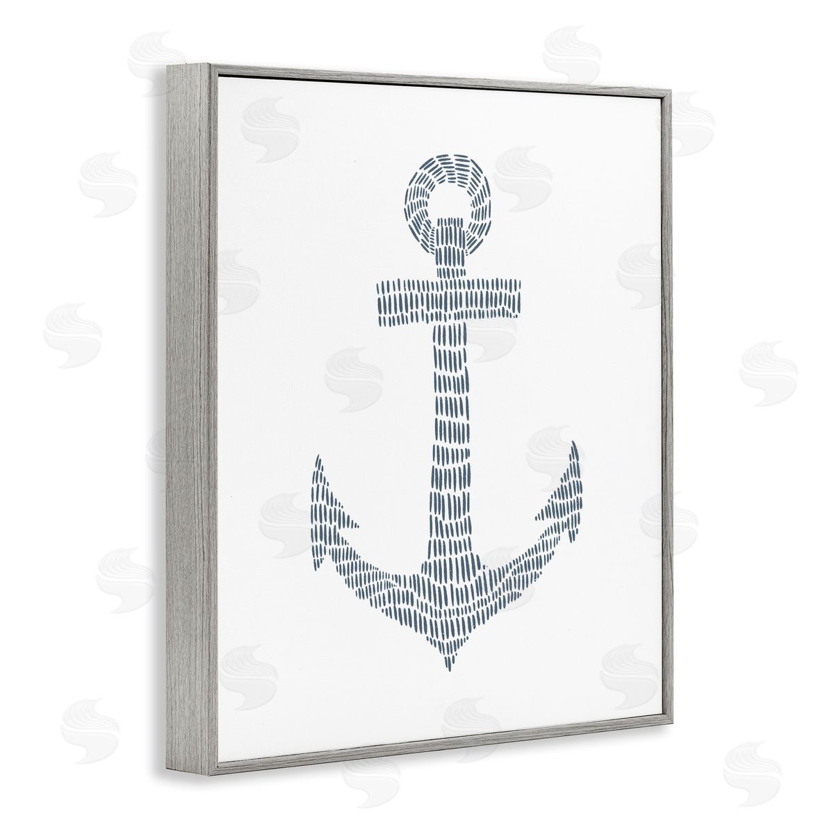 Minimal Nautical Anchor Grey Frame Print Wall Art, Home Decor by Jetty Home, LLC