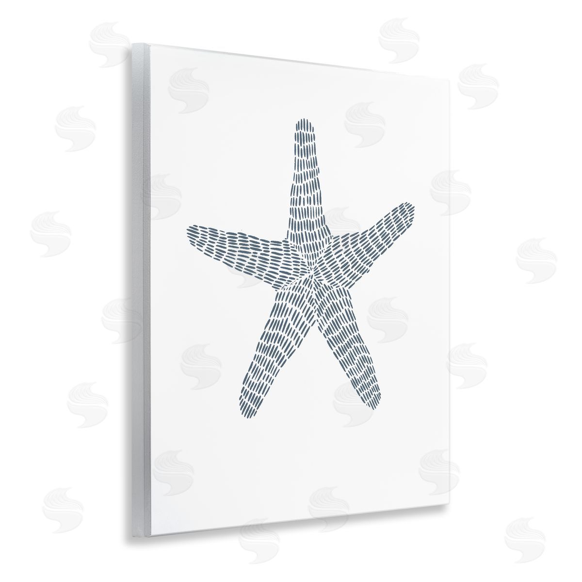 Minimal Starfish on White Wood Plaque Wall Art, Home Decor by Jetty Home, LLC