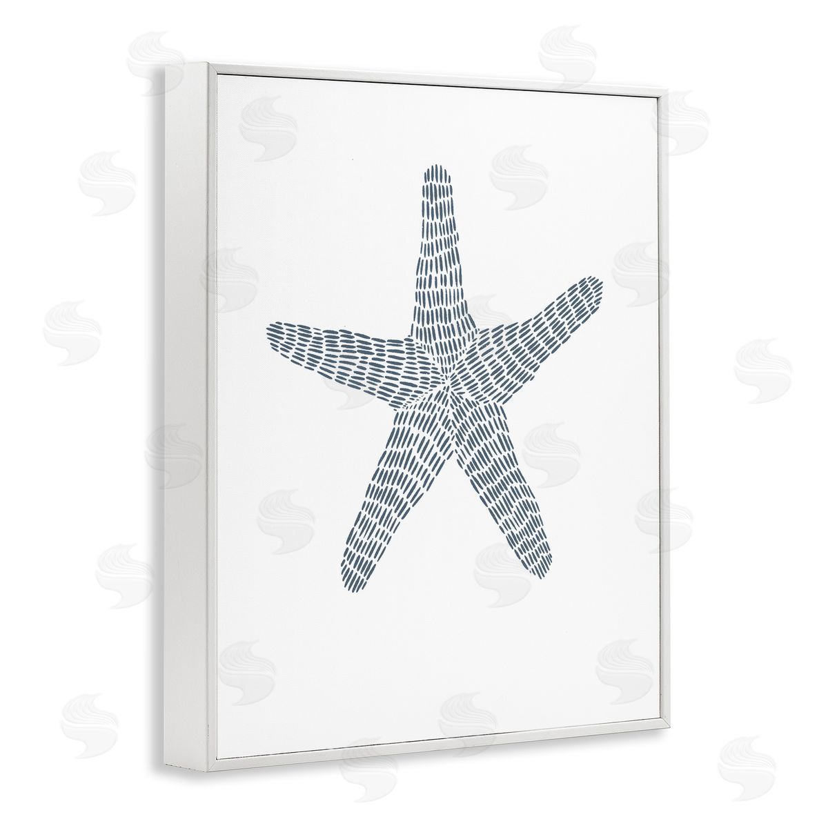 Minimal Starfish on White White Frame Print Wall Art, Home Decor by Jetty Home, LLC