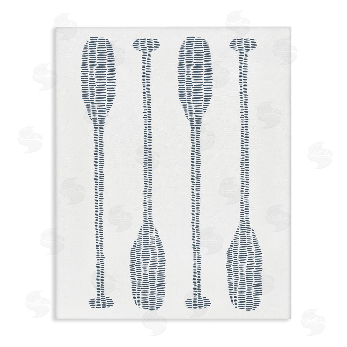 Minimal Boat Oars Canvas Wall Art, Home Decor by Jetty Home, LLC