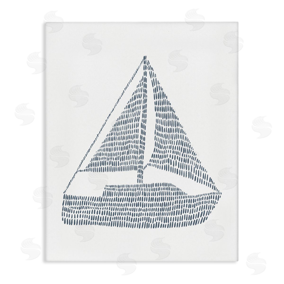 Minimal Boat on White Canvas Wall Art, Home Decor by Jetty Home, LLC