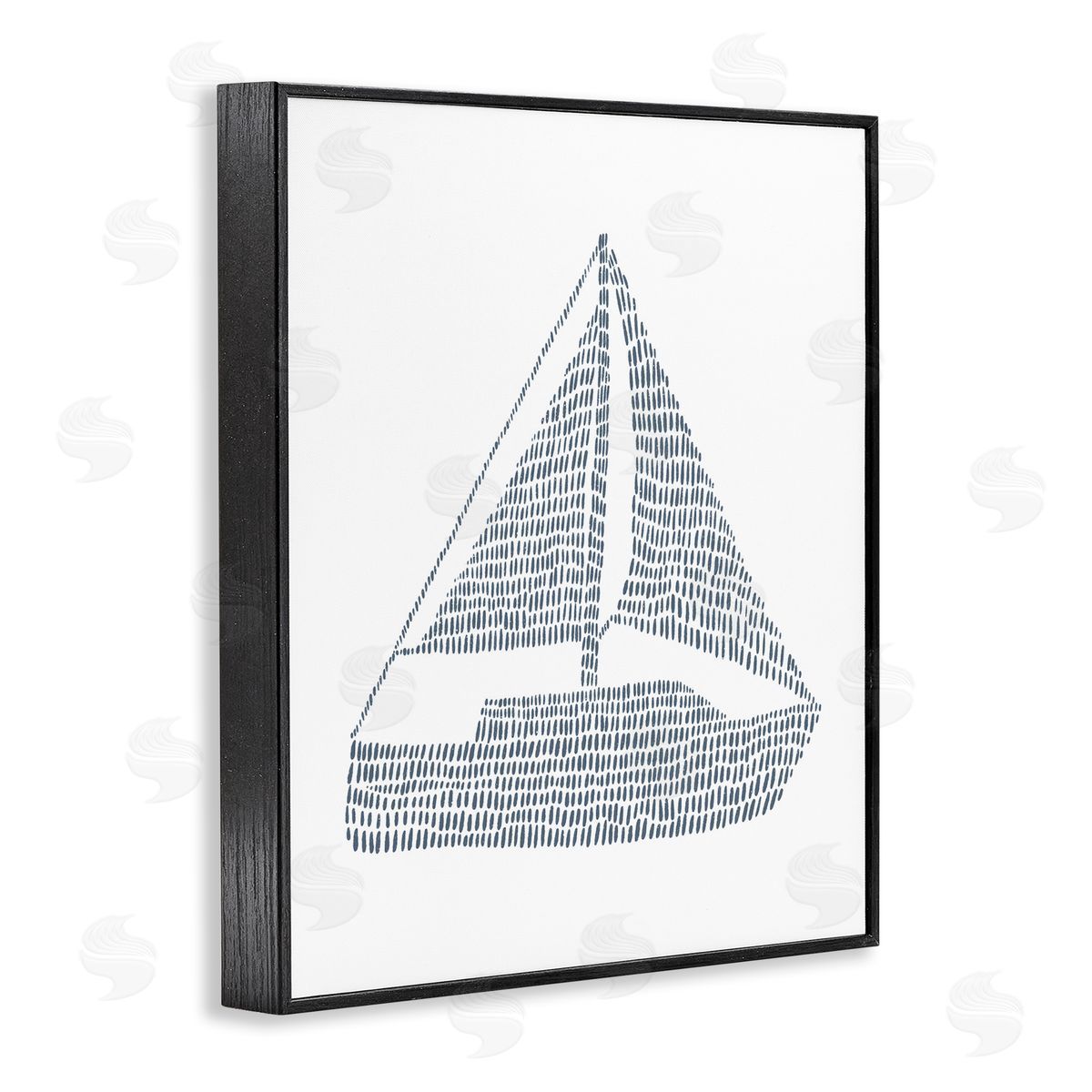 Minimal Boat on White Black Frame Print Wall Art, Home Decor by Jetty Home, LLC