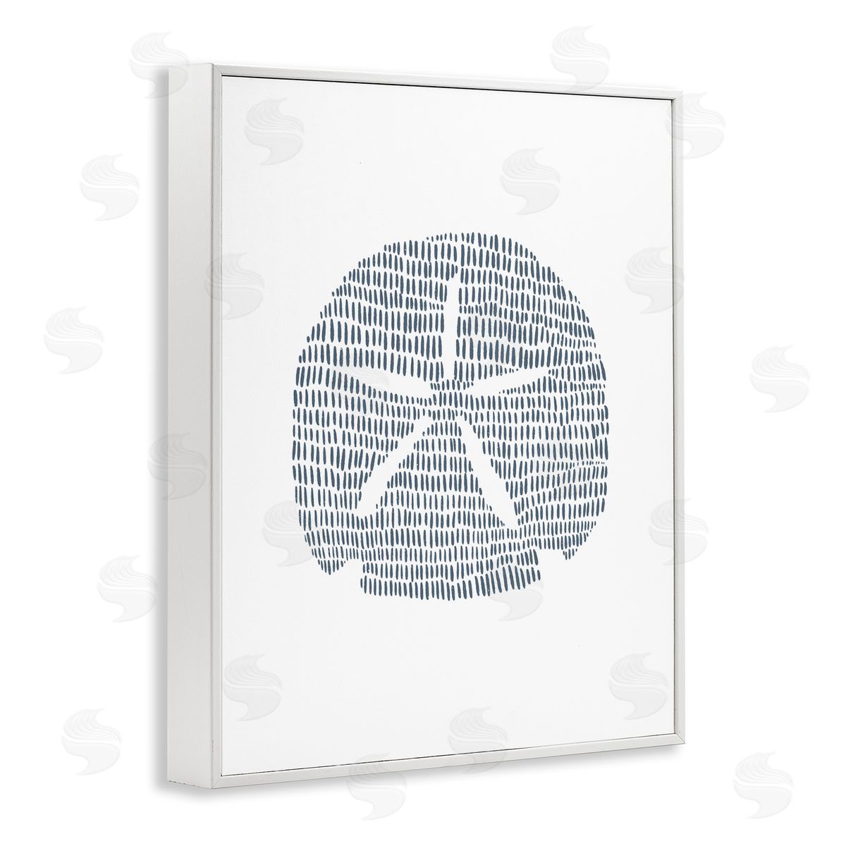 Minimal Sand Dollar White Frame Print Wall Art, Home Decor by Jetty Home, LLC