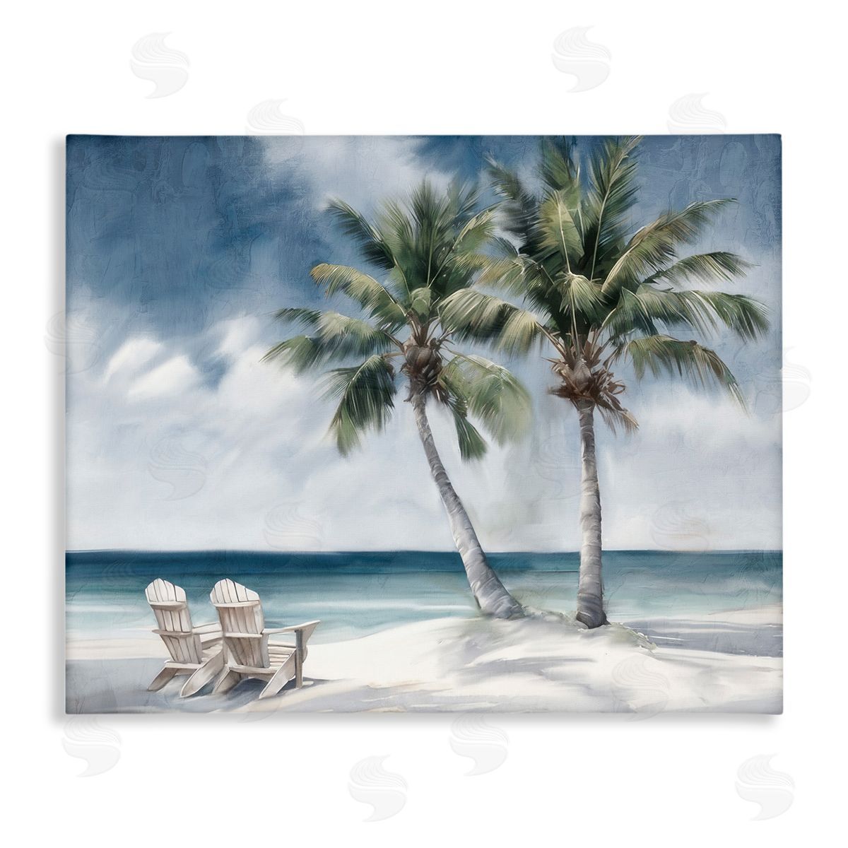 Peaceful Tropical Landscape Canvas Wall Art, Home Decor by Kim Allen
