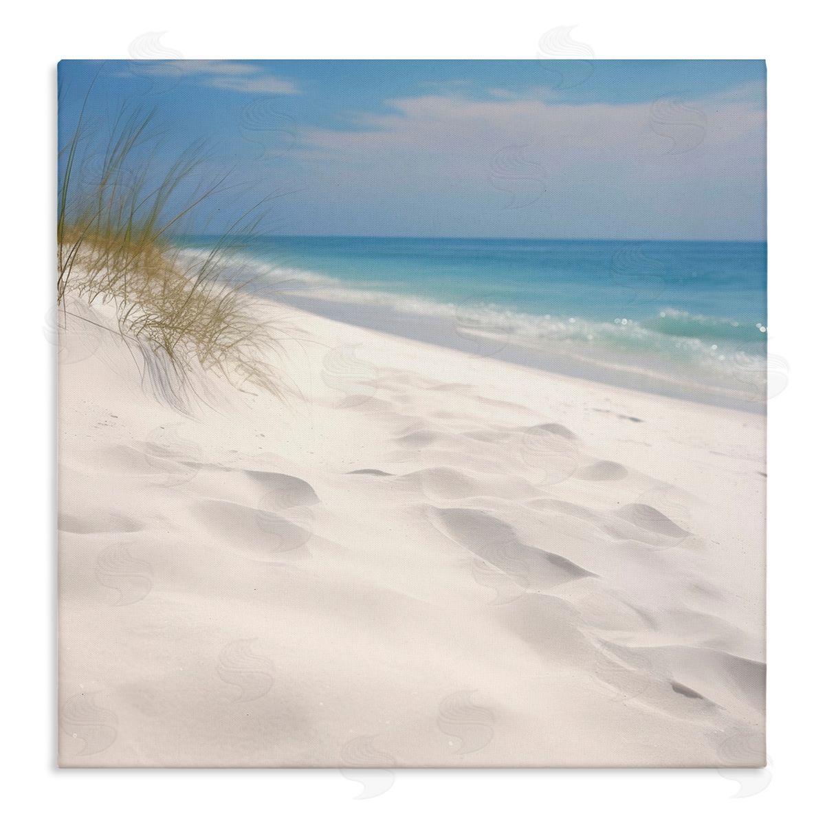 Seabreeze Sandy Footprints Canvas Wall Art, Home Decor by Lazar Studio