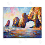 Leon Devenice | Couple Strolling Beach Arch
