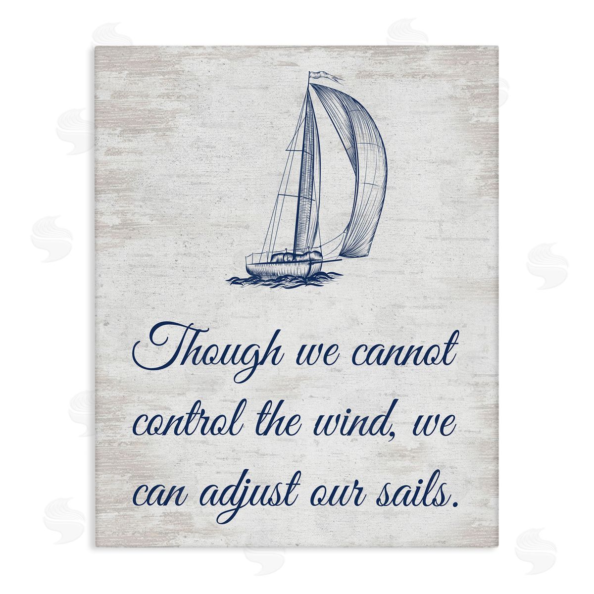 Adjust Our Sails Canvas Wall Art, Home Decor by Lettered and Lined