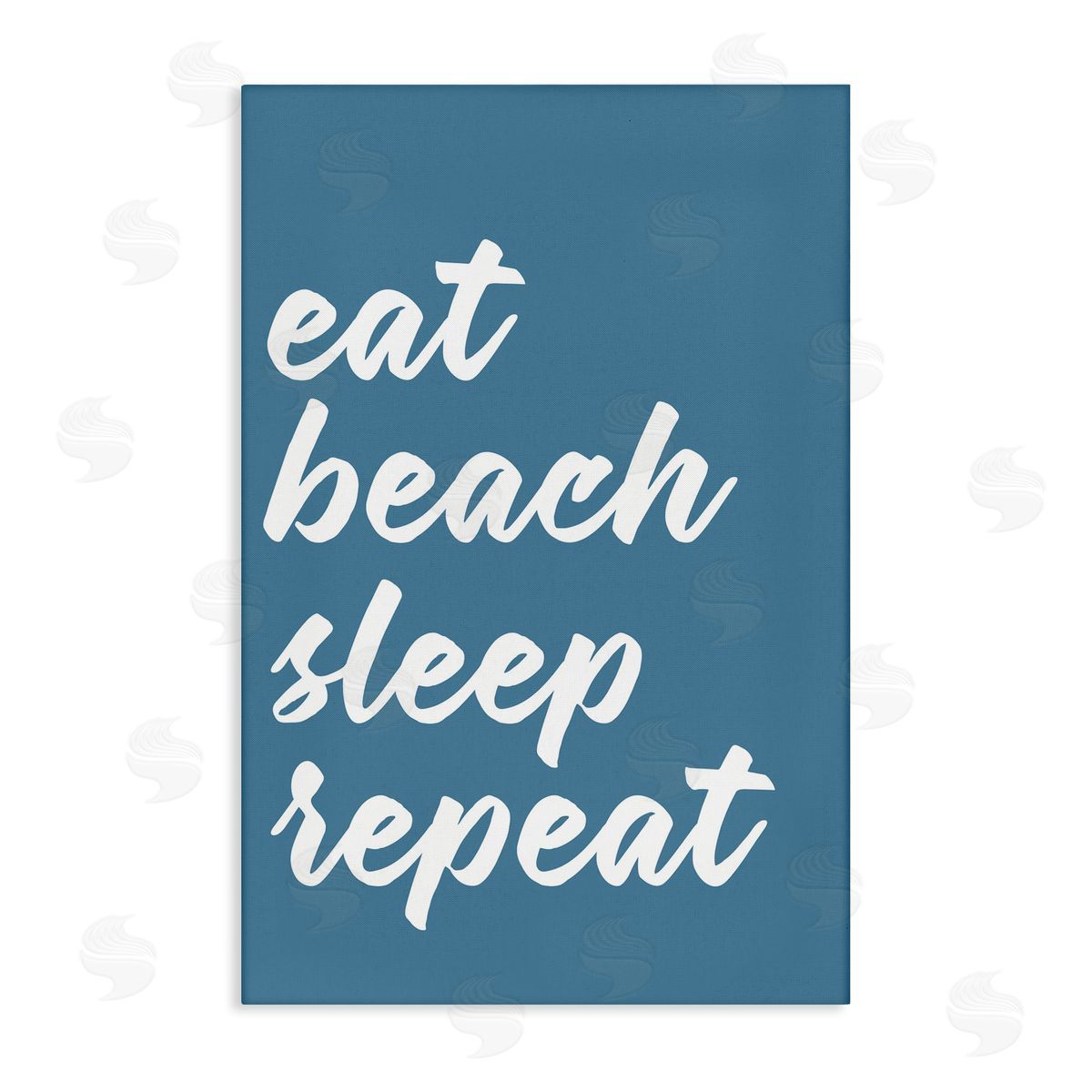 Beach Repeat List Canvas Wall Art, Home Decor by Lettered and Lined
