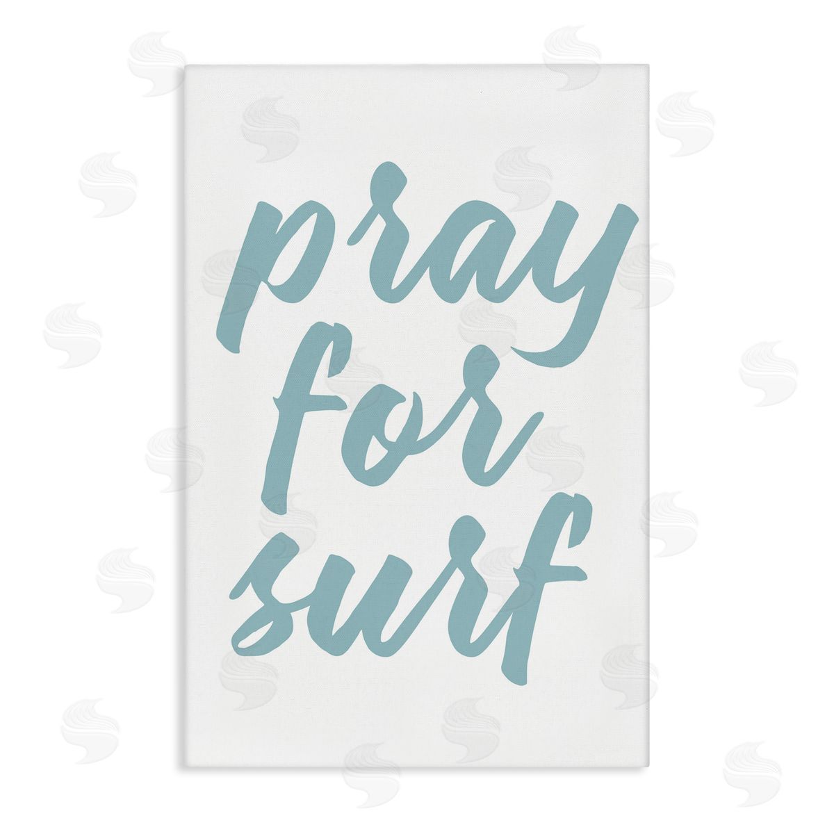 Pray For Surf Canvas Wall Art, Home Decor by Lettered and Lined