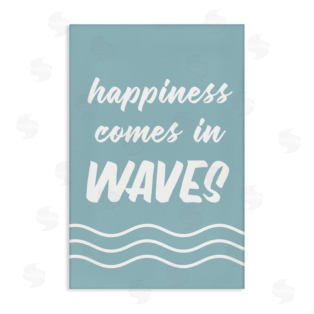 Happiness In Waves Canvas Wall Art, Home Decor by Lettered and Lined