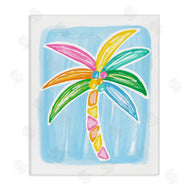 Lisa Nohren | Pastel Palm on Blue