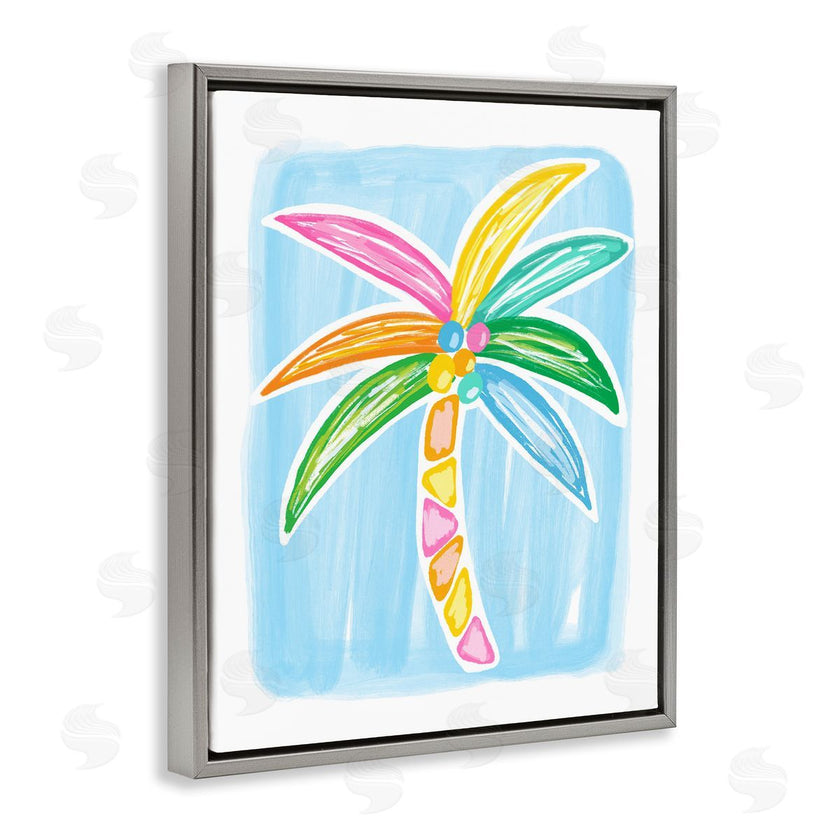 Lisa Nohren | Pastel Palm on Blue