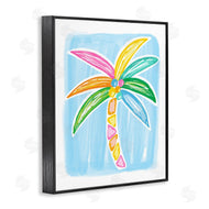 Lisa Nohren | Pastel Palm on Blue
