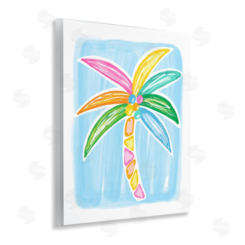 Lisa Nohren | Pastel Palm on Blue